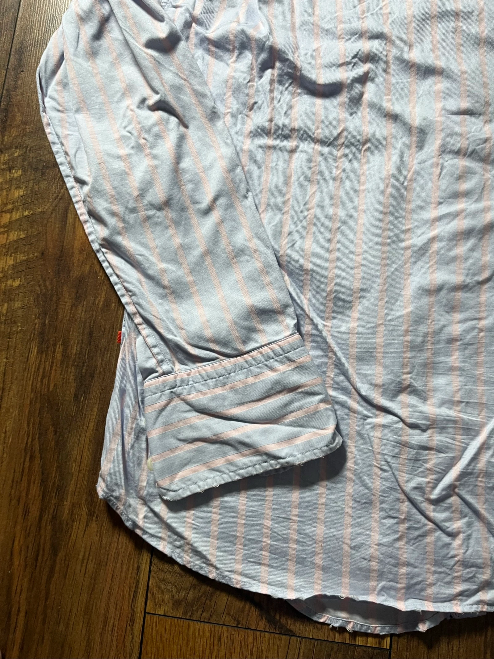 Camisa de algodão fino com corte slim mangas longas - Hugo Boss - tamanho L - bom estado – photo 16